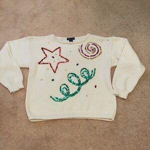 vintage sequin y2k sweater from OHI
